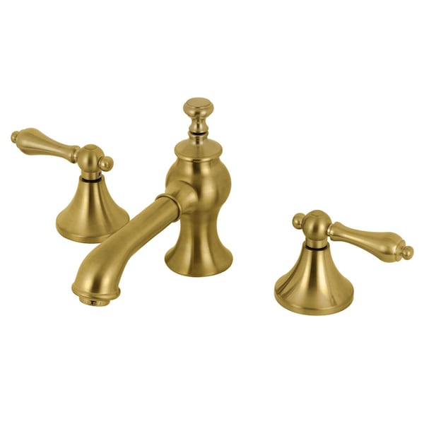 KC7067AL Vintage 8" Widespread Bathroom Faucet, Brushed Brass